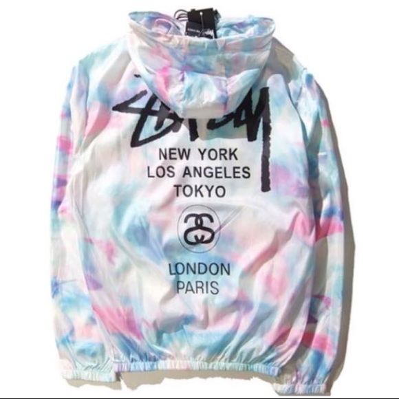 Nwt Stussy Cotton Candy Windbreaker 